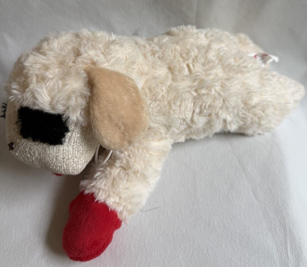 Lamb Chop Dog Plush Toy - Squeaky Toy for Small & Medium Dogs - Extra Soft Plush